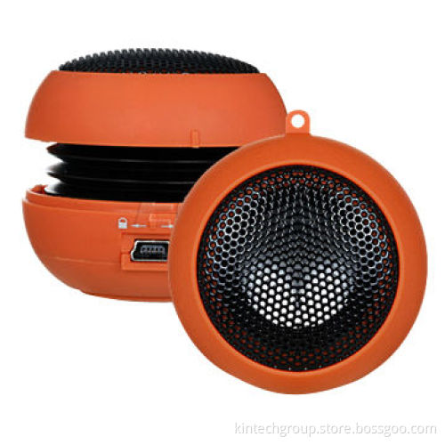 Hamburger Stereo Mini Speaker for Mobile Phones, ABS Material, Can Customized Logo for Gifts
